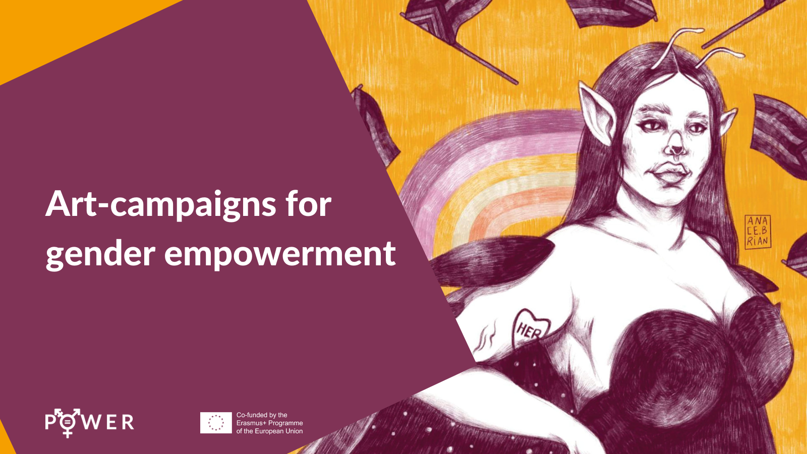 Art campaigns for gender empowerment | Power | Erasmus+